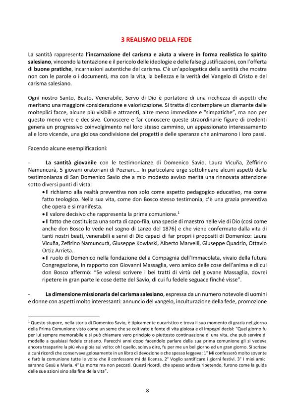 dossier Santità 2017