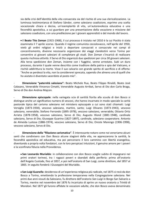 dossier Santità 2017
