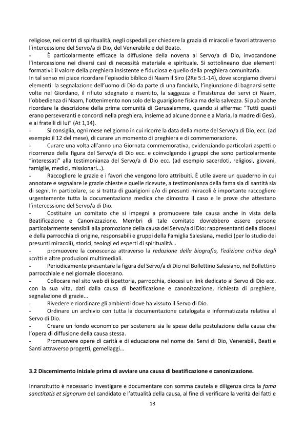 dossier Santità 2017